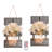 Mason Jar Wall Decor with 6-Hour Timer LED Lights & Flowers - Rustic Home Decor (Set of 2)
