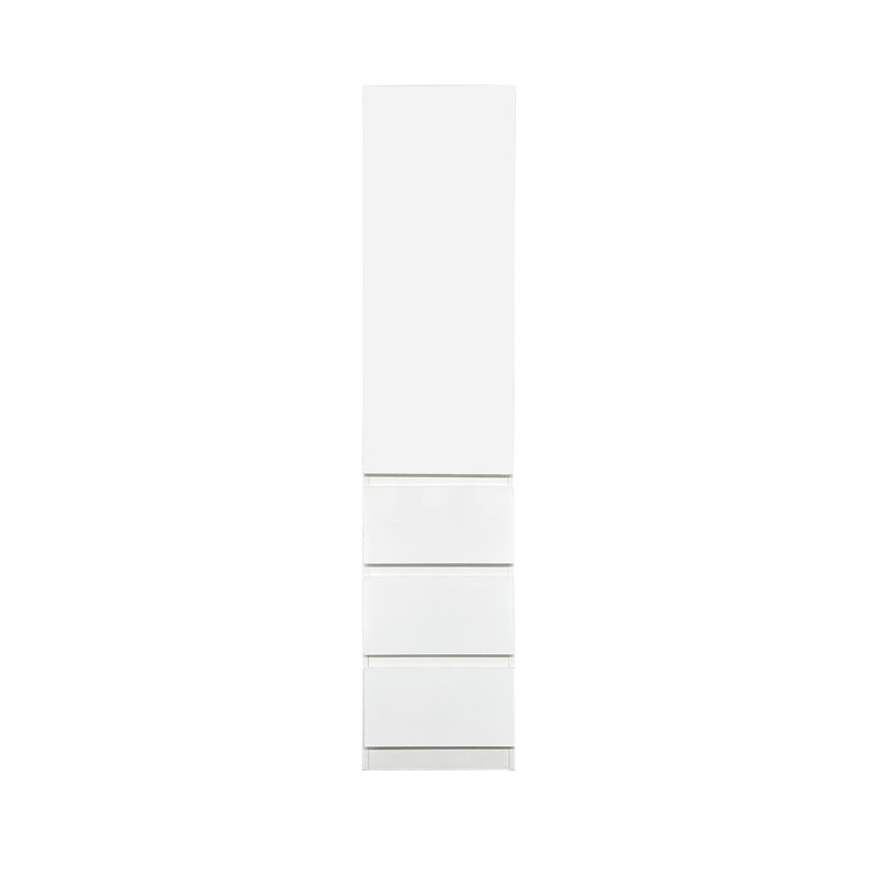 Armoire de cuisine avec portes, tablettes et tiroirs, armoire de rangement pour cuisine, blanc
