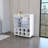 Kitchen Cart, 8-Bottle Rack Bar Cart