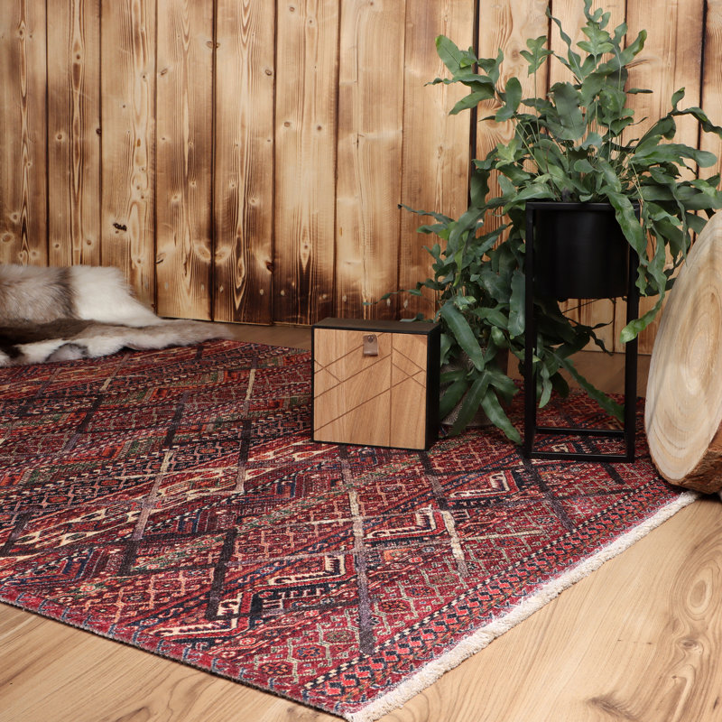 Gillian Moroccan Hand Woven Area Rug, Rectangle 115 x 170 cm