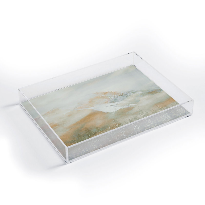 Plateau de table basse en acrylique Troy Banff, H 1 po x l 8 po x L 6 po