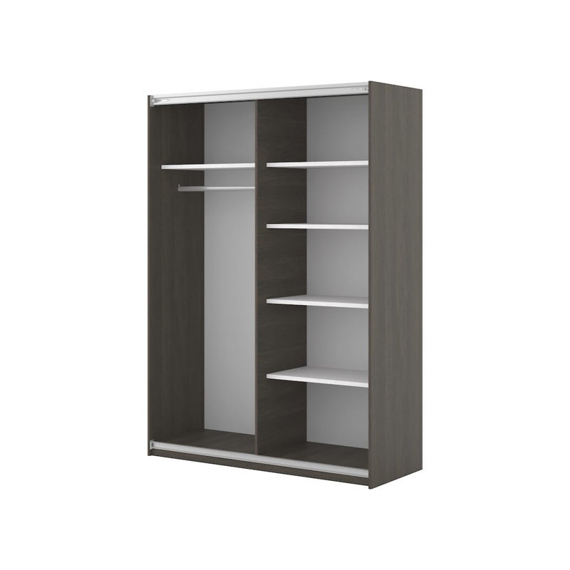 Manufactured Wood Wardrobe, Brown