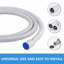 Tuyau de douche en PVC 59 po Tuyau de douche à main extra long et flexible Tuyau de pomme de douche flexible anti-torsion avec noyau intérieur en laiton