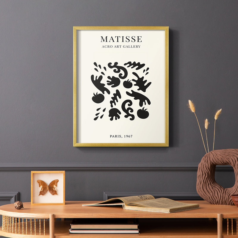 Matisse LXIII Framed Print - Solid Wood, 20" H x 16" W