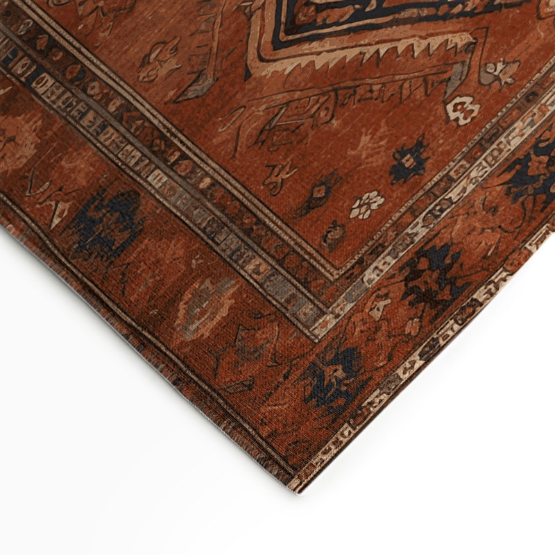 Tapis turc intérieur et extérieur brun, Rectangle 9 pi x 12 pi