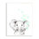 Joli dessin d'un bébé éléphant dans un zoo