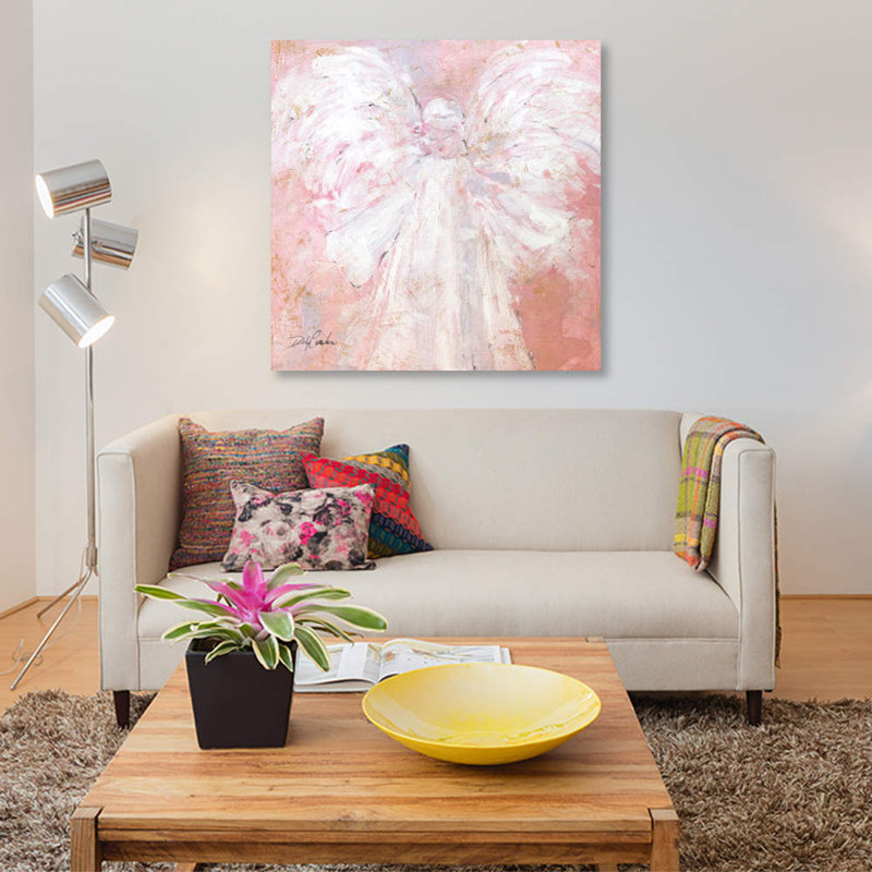 "sous mes ailes" , impression sur toile, H 26 po x l 26 po x P 1,5 po, Toile tendue, Pas de tapis