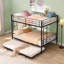 Lit double superposé double avec lit gigogne en métal, aucun sommier requis, assemblage facile