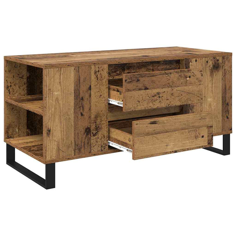 Coffee Table with Storage, Old Wood