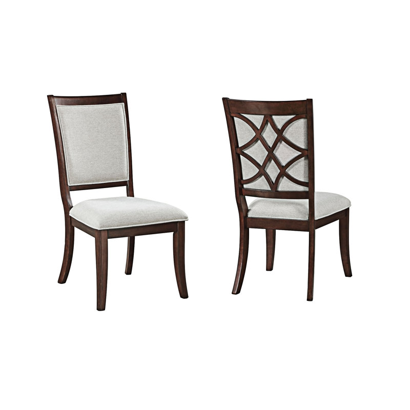 Chaise d'appoint rembourrée (ensemble de 2)