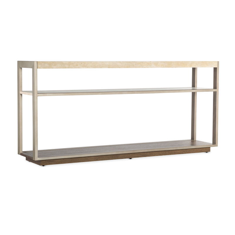 Hammon 64'' W Solid Wood Console Table, Beige