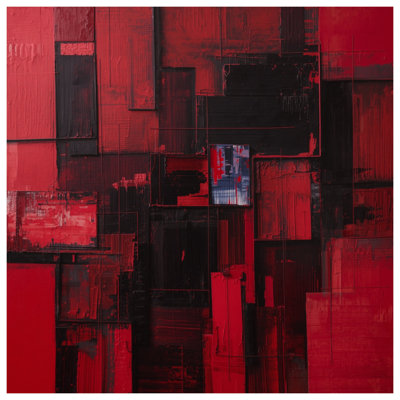 Rideaux de douche Red Rectangles