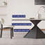 Ensemble de table rectangulaire très simple blanc mat-108950018
