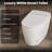 One-Piece Smart Toilet with Heated Seat, Built-In Tank, Night Light, Automatic Flushing, Auto Open/Close Lid, Antibacterial Glaze
