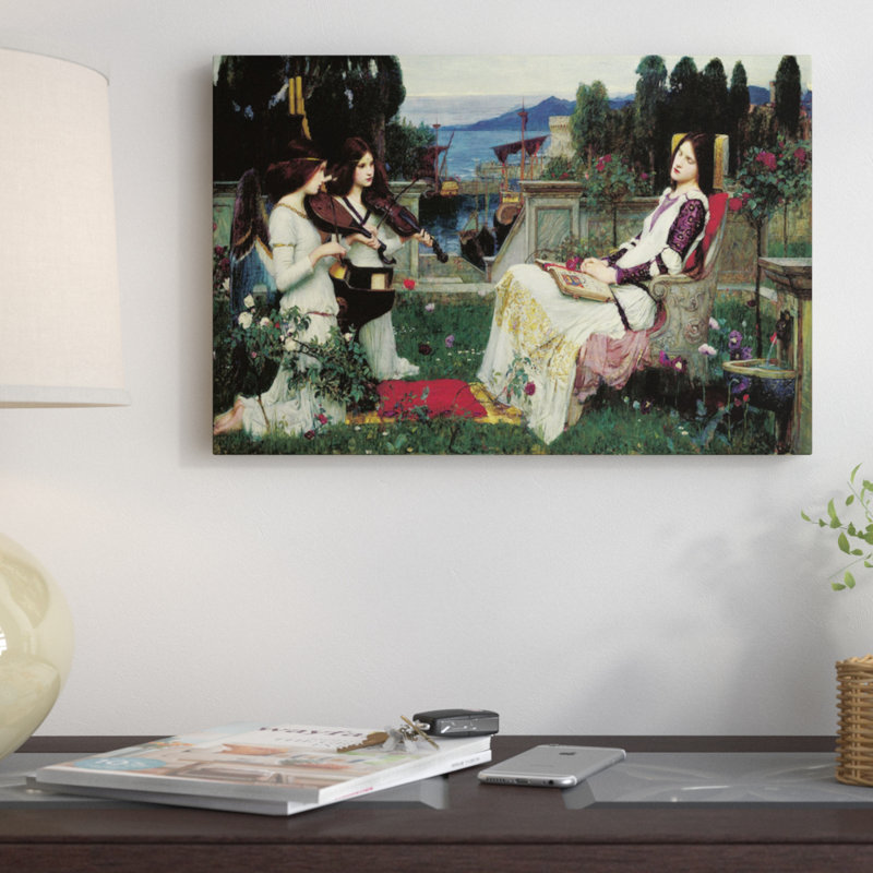 «St. Cecilia» par John William Waterhouse, reproduction d'art sur toile tendue, H 18 po x l 26 po x P 1,5 po