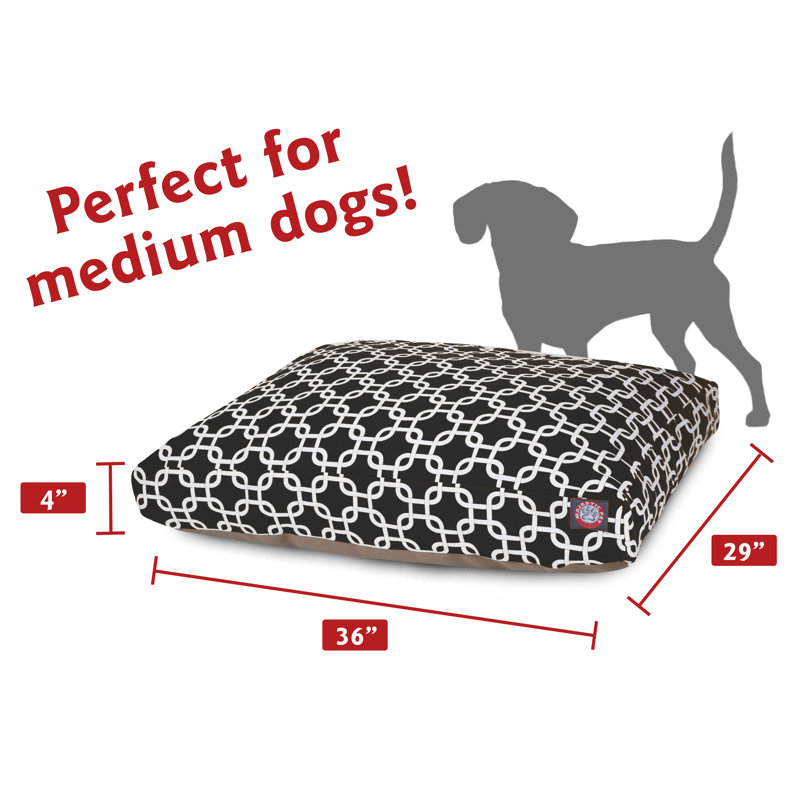 Coussin Links Orthopedic, Noir, Moyen (l 29 po x P 36 po x H 5 po) ;