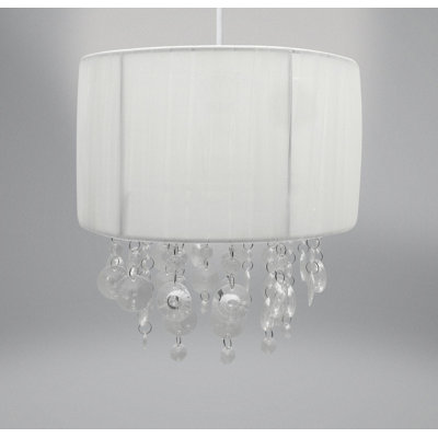 24cm H Metal ( Screw On ) in White
