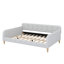 Lit de jour double rembourré pleine grandeur avec 4 pieds de soutien, beige-1559302109-1559302108