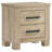 Sansome Weathered Oak 2-Drawer Nightstand Bedside Table
