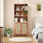5 -Tier Storage Bookcase with 2 Doors And Adjustable Shelves-340545408