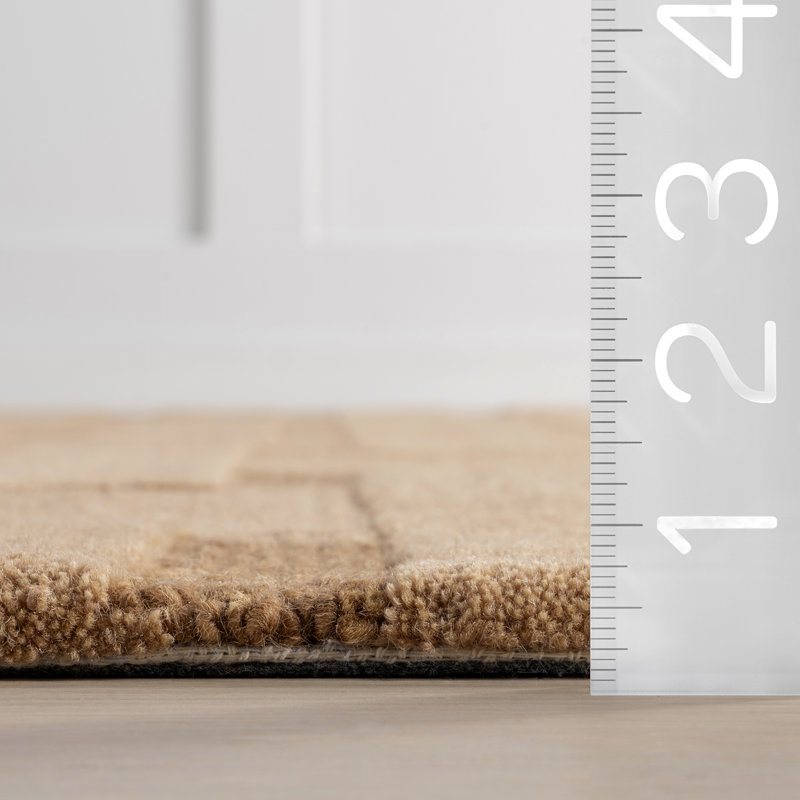 Remy Crosshatch Wool Area Rug, Rectangle 6' x 9'