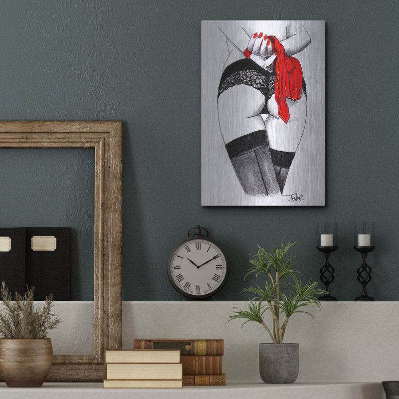 «Red Taboo» par Loui Jover, art mural en métal