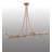 12 - Light Steel Dimmable Modern Linear Chandelier