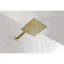 Système de douche en or brossé: pomme de pluie et douchette de 10 po à fixation au mur. Robinet double de salle de bain mural. Robinet de salle de bain avec valve et garniture. Buse autonettoyante. Conforme au tuyau standard américain. Processus d'installation facile