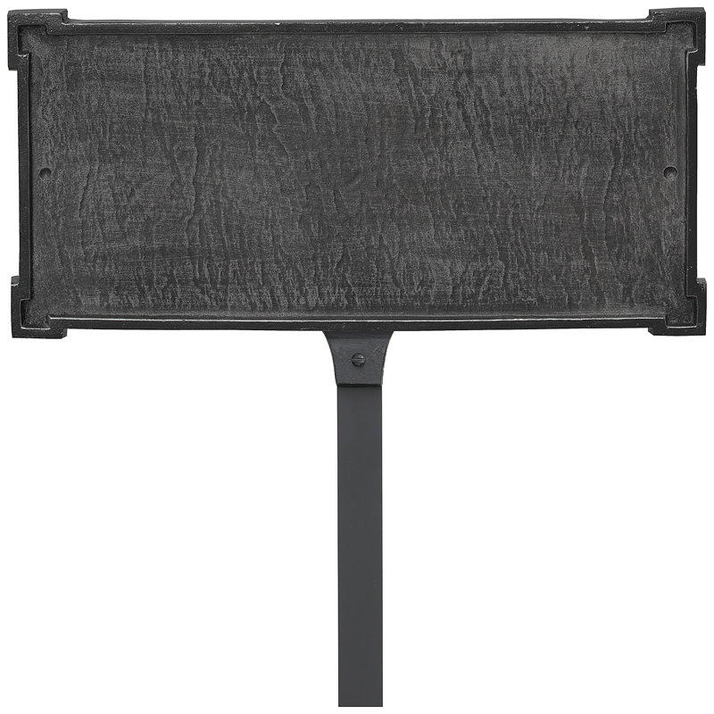 New Yorker Rectangle Lawn Insert, Swedish Iron/Black