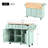Kitchen Cart with Drop-Leaf Countertop and Internal Storage Racks-848109888