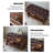 Brown Upholstered Bench