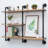 Industrial Pipe Shelf, 43.3In Heavy Duty 3-Tier Rustic Wall Mounted Bookshelf For Study, Kitchen, Living Room, And More