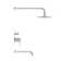 Ivy Single-Handle 1-Spray Tub And Shower Faucet In Matte Black (Valve Included)