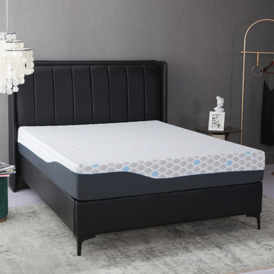 Glenni 10'' Medium Charcoal Infused Gel Memory Foam Mattress