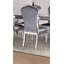 Chaise de salle à manger à sièges cannelés à finition cannelée argentée et gris clair-1975251702-1975251705