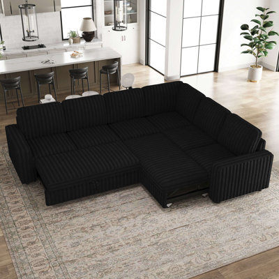 L-Shaped Modular Sleeper Sectional