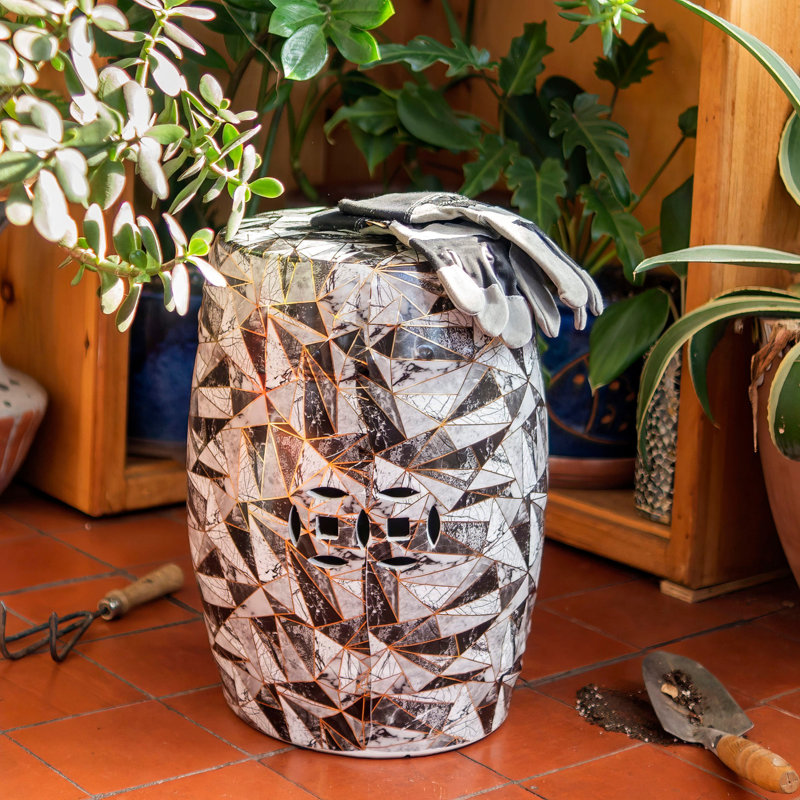 Tabouret de jardin Moquillaza, Gris
