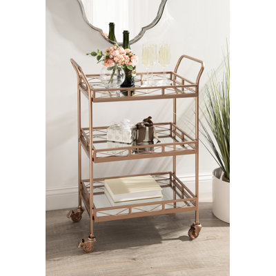 Aloria Metal Bar Cart