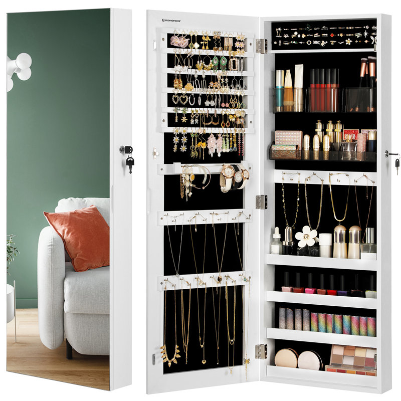 Drossett Jewelry Armoire, White