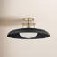 Plafonnier semi-encastré 1 lumière avec abat-jour en verre Jude -70337354-70337353