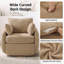 Chaise d'appoint moderne pivotante à 360 ° avec revêtement Sherpa Boucle-1362724267