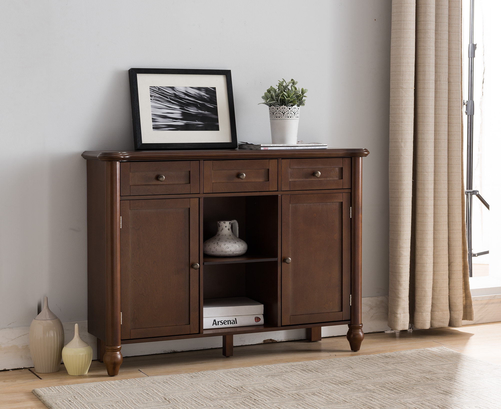 Charlton Home Raub Console Buffet Table & Reviews - Wayfair Canada