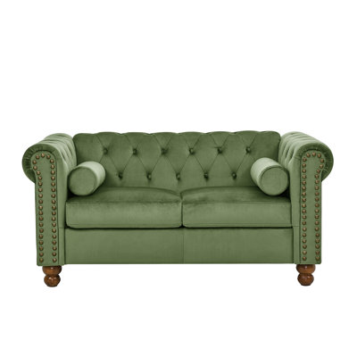 Grande causeuse, style velours - caractéristique classique, accoudoirs carrés, siège mi-moelleux, assemblage simple requis, 2 accoudoirs moelleux, coussin de siège, en minutes