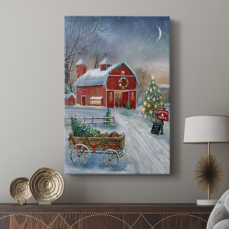 Arbre de Noël grange - galerie Cavas sur mesure, H 36 po x l 24 po