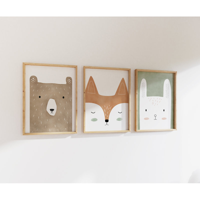 Woodland Nursery Print Set - Unframed Prints