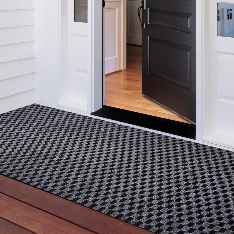 Malayha Checkered Rug, Runner 5' x 19'