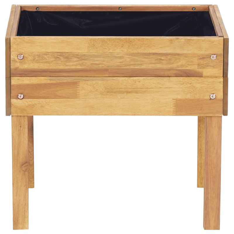 Jardinière surélevée avec jardinière et jardinière, 19,7 po x 15,7 po x 17,7 po