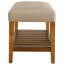 Banc de siège capitonné beige et chêne-1358151930
