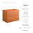 Modway 29" Wall Mounted Single Bathroom Vanity Base Only in Orange