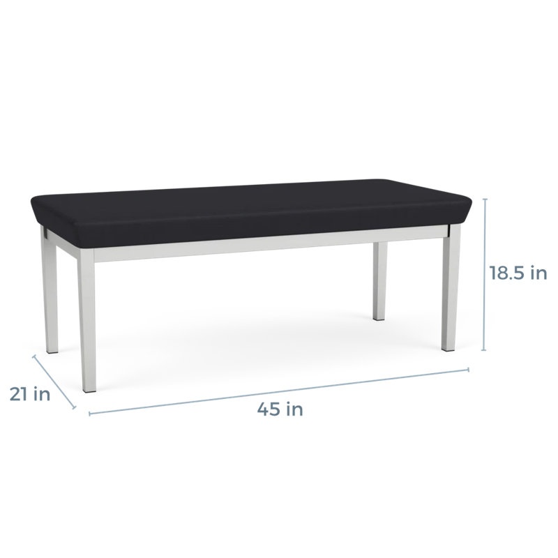 Banc en acier Lenox, Patriot Plus - noir, Argent